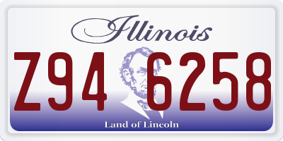 IL license plate Z946258