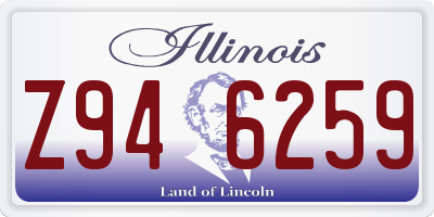 IL license plate Z946259