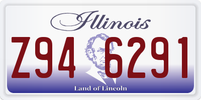 IL license plate Z946291