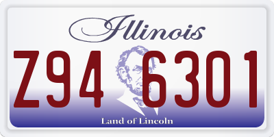 IL license plate Z946301