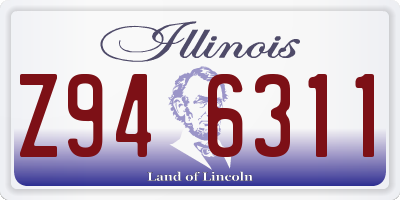 IL license plate Z946311