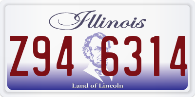 IL license plate Z946314