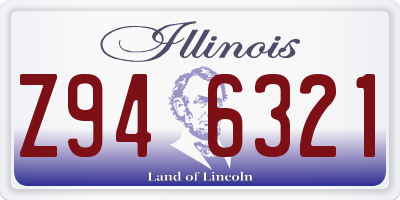 IL license plate Z946321