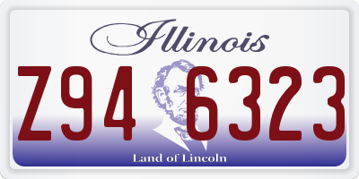IL license plate Z946323
