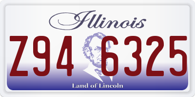 IL license plate Z946325