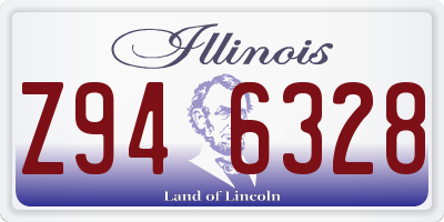 IL license plate Z946328