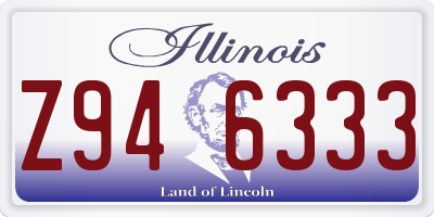 IL license plate Z946333