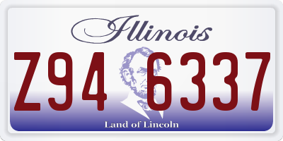 IL license plate Z946337