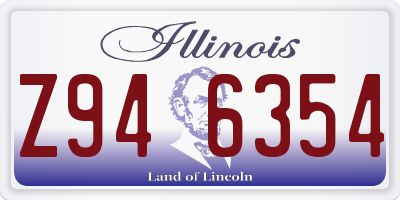 IL license plate Z946354