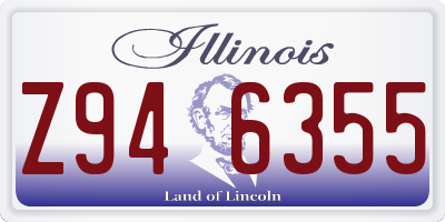 IL license plate Z946355