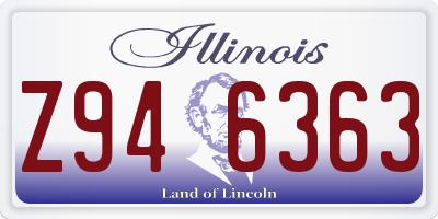 IL license plate Z946363