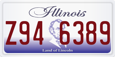 IL license plate Z946389
