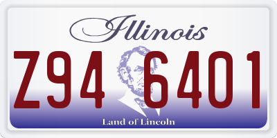 IL license plate Z946401