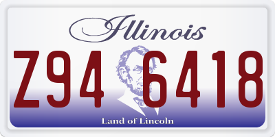 IL license plate Z946418