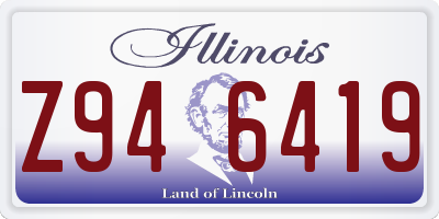 IL license plate Z946419