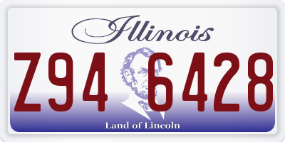 IL license plate Z946428