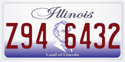 IL license plate Z946432