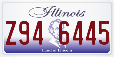 IL license plate Z946445