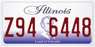 IL license plate Z946448
