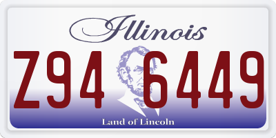 IL license plate Z946449