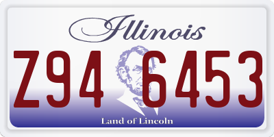 IL license plate Z946453