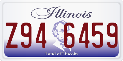 IL license plate Z946459