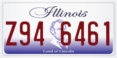 IL license plate Z946461