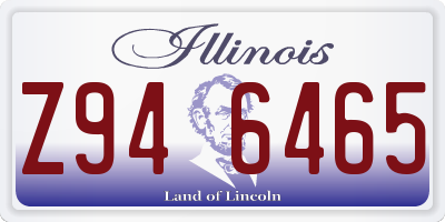 IL license plate Z946465