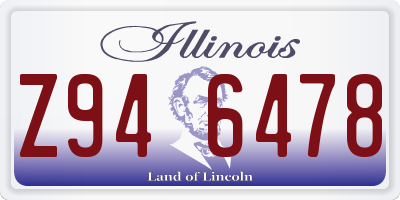 IL license plate Z946478
