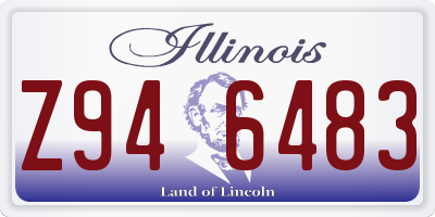 IL license plate Z946483