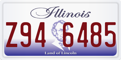IL license plate Z946485