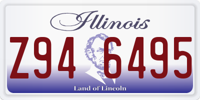 IL license plate Z946495