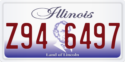 IL license plate Z946497
