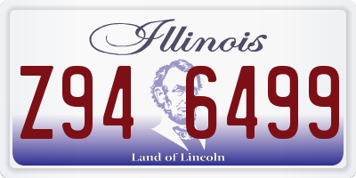 IL license plate Z946499