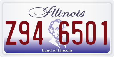 IL license plate Z946501