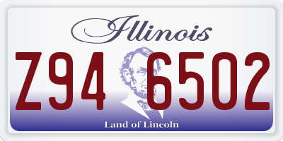 IL license plate Z946502