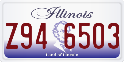 IL license plate Z946503