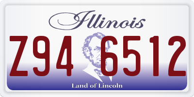 IL license plate Z946512