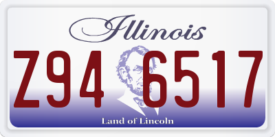 IL license plate Z946517