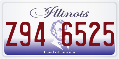 IL license plate Z946525