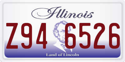 IL license plate Z946526