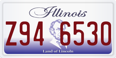 IL license plate Z946530
