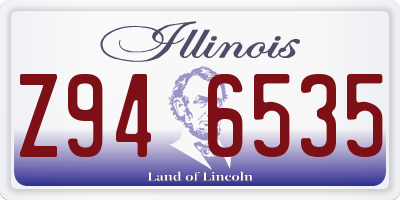 IL license plate Z946535
