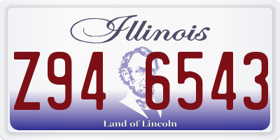 IL license plate Z946543