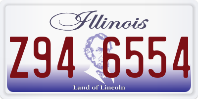 IL license plate Z946554