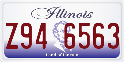 IL license plate Z946563