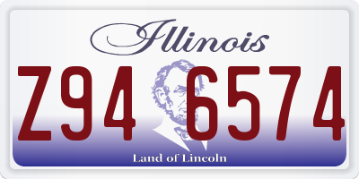 IL license plate Z946574
