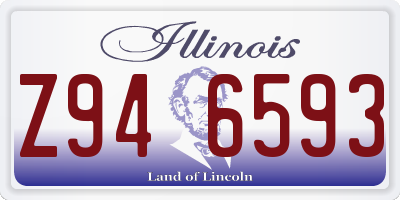 IL license plate Z946593