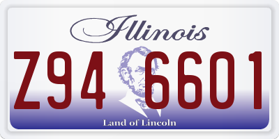 IL license plate Z946601