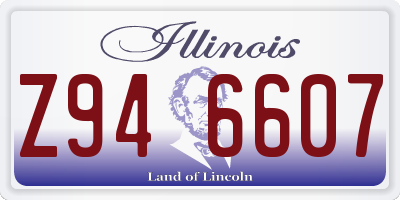 IL license plate Z946607